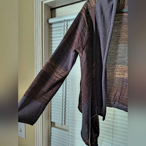 Investments Cardigan Women's Size Large Wool Blend Open Front Knit Sweater - Picture 4 of 11